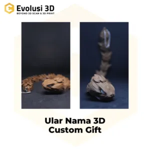 Keychain Ular Nama 3D Custom Gift